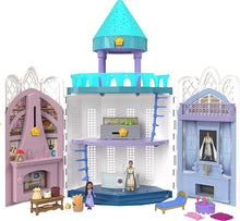 Load image into Gallery viewer, Disney&#39;s Wish Rosas Castle Playset, Dollhouse with 2 Posable Mini Dolls, Star Figure &amp; 20 Accessories  