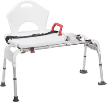 Load image into Gallery viewer, New assembled Drive Medical Folding Universal Sliding Transfer Bench, White