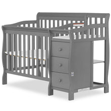Load image into Gallery viewer, Dream On Me Jayden 4-in-1 Convertible Mini Crib and Changer, Storm Grey