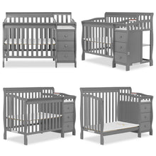 Load image into Gallery viewer, Dream On Me Jayden 4-in-1 Convertible Mini Crib and Changer, Storm Grey