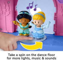 Load image into Gallery viewer, Disney Princess Magical Lights &amp; Dancing Castle Little People Toddler Playset, 2 Figures,