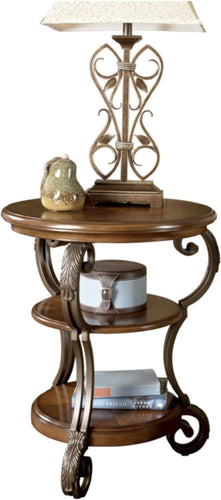 Signature Design by Ashley Furniture-Nestor Chairside End Table-Traditional Style