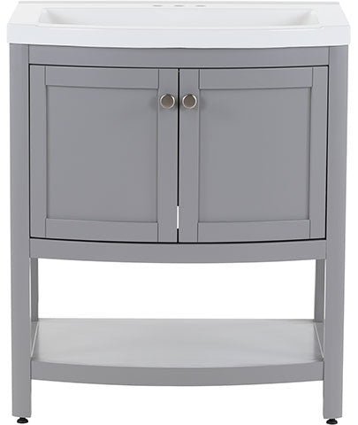 Aura Contemporary sterling grey vanity. 30