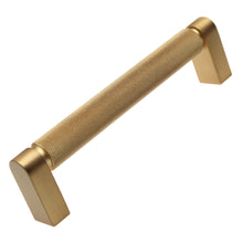 Load image into Gallery viewer, GlideRite 5-Pack 5-inch Center Solid Satin Gold Knurled Bar Pull
